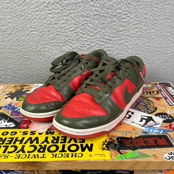 Nike Other - Nike‎ Dunk Low Cargo Khaki Mystic Red